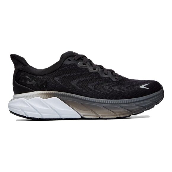 Hoka Women's Arahi 6 Sneakers Shoes in Black White - Picture 1 of 11